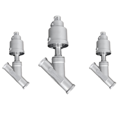 不锈钢YE2型加长气动角座阀(焊接)